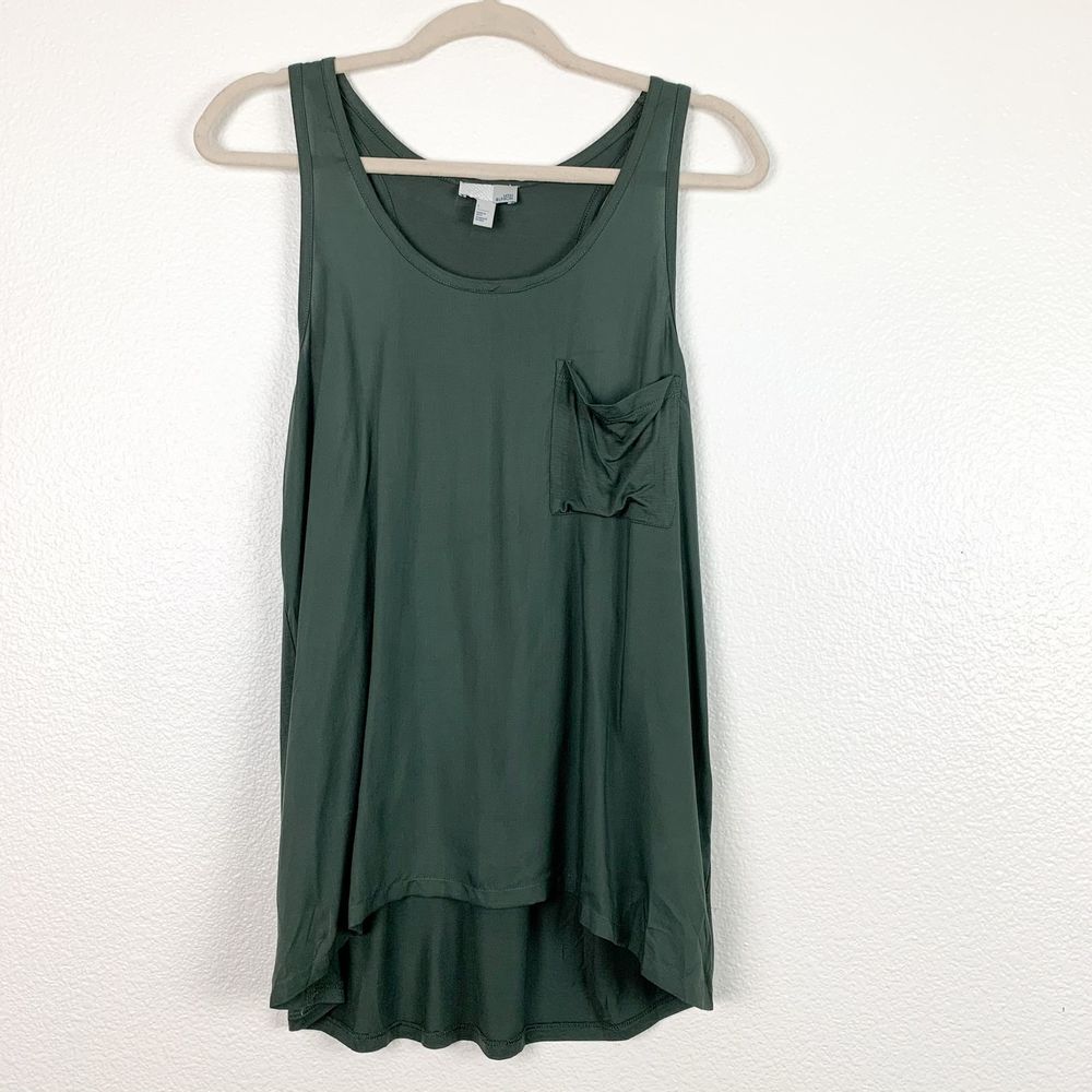 14th & Union Women's Green Racerback Tunic Tank LG